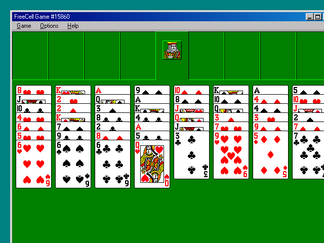 FreeCell running in Wine-Assembly