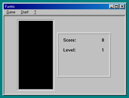 Funtris running in Wine-Assembly