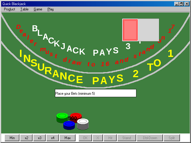 Blackjack running in Wine-Assembly